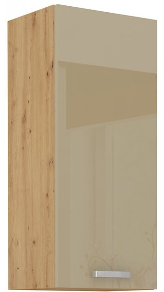 Vysoká horní skříňka ADARA - šířka 40 cm, cappucino / dub artisan