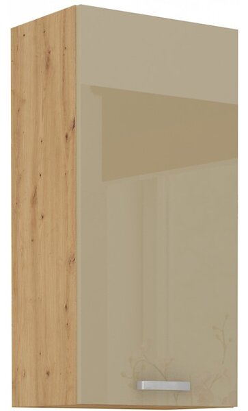 Vysoká horní skříňka ADARA - šířka 45 cm, cappucino / dub artisan