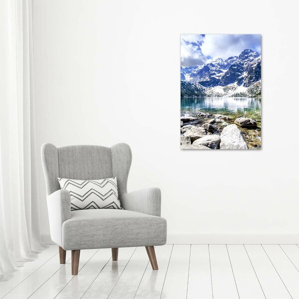 Vertikální Foto obraz na plátně Mořské oko Tatry ocv-84961137