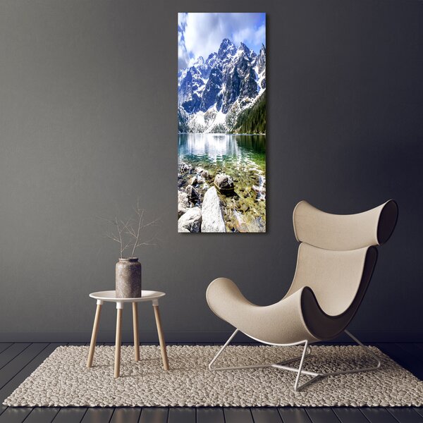 Vertikální Foto obraz na plátně Mořské oko Tatry ocv-84961137