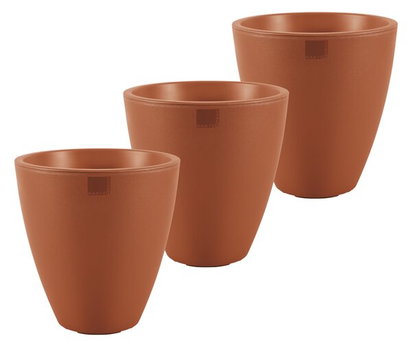 PARKSIDE® Sada váz na rostliny PreZero, 40 cm, 3dílná, terakota (800006361)