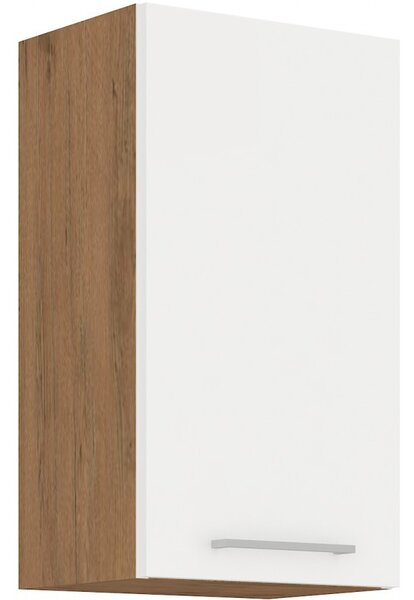 Horní kuchyňská skříňka VANYA - šířka 40 cm, bílá / dub lancelot