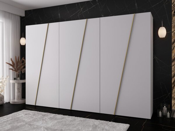 Moderní skříň Grelipt 300 cm, Barva: černá 5903211531934
