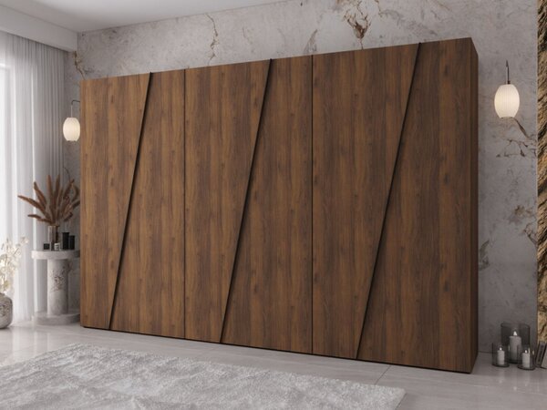 Moderní skříň Grelipt 300 cm, Barva: černá 5903211531934