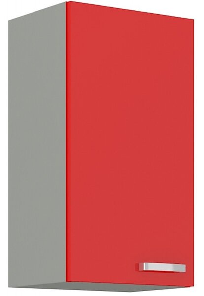 Horní kuchyňská skříňka ULLERIKE - šířka 40 cm, červená / šedá