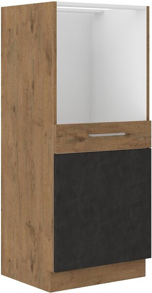 Kuchyňská skříňka na vestavnou troubu VANYA - šířka 60 cm, matera / dub lancelot