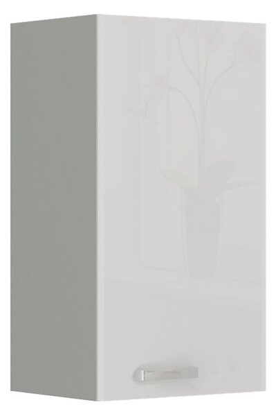 Horní kuchyňská skříňka ULLERIKE - šířka 40 cm, bílá / šedá