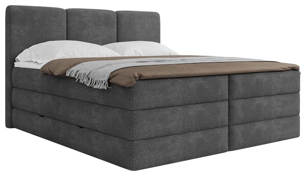 POSTEL BOXSPRING, 180/200 cm, antracitová MID.YOU - Postele s úložným prostorem, Online Only