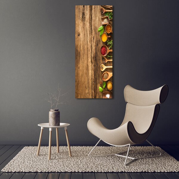 Vertikální Fotoobraz na skle Barevné koření osv-85172263
