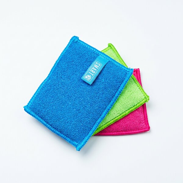HITEKO (Smart microfiber system) Houbičky na nádobí z mikrovlákna, pratelné, 3ks v balení