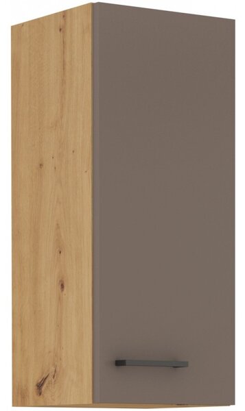 Horní kuchyňská skříňka BALIJA - šířka 30 cm, lanýžově šedá / dub artisan