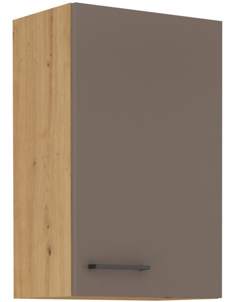 Horní kuchyňská skříňka BALIJA - šířka 45 cm, lanýžově šedá / dub artisan