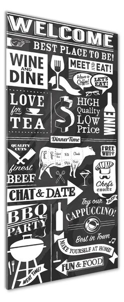 Vertikální Foto obraz sklo tvrzené Restaurace osv-85301783