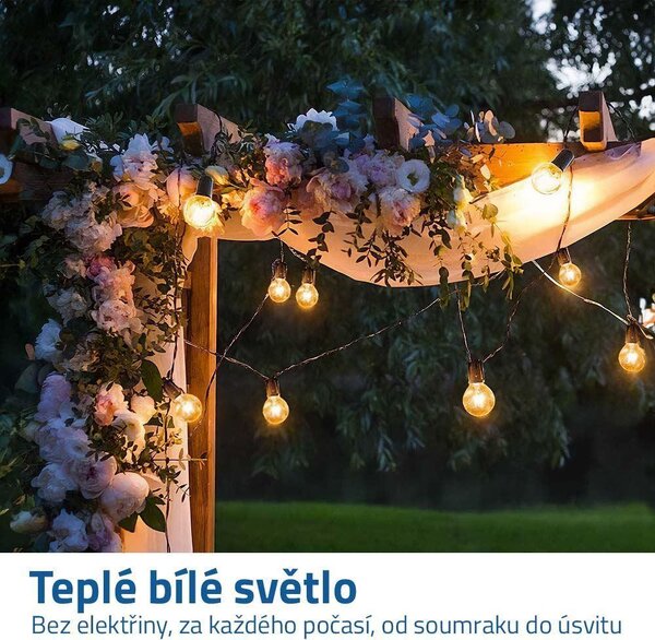 Solární světelný řetěz - žárovky