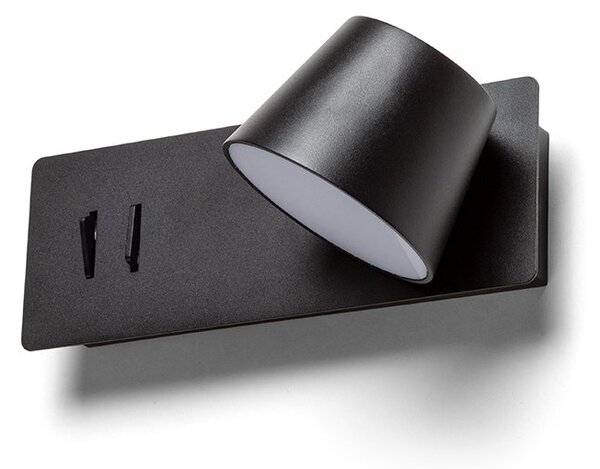 AMADEUS nástěnné svítidlo černé 230V LED 4W 735lm 3000K rocket switch - RED - DESIGN RENDL