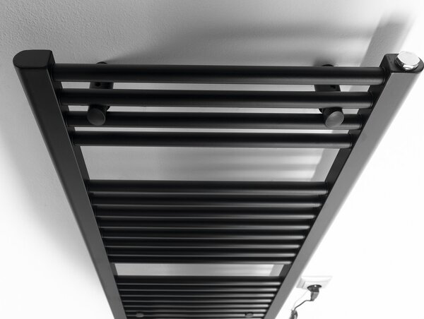 Aqualine Aqualine, DIRECT-E elektrické topné těleso, rovné, 450x960 mm, 300 W, černá, ILE94TB