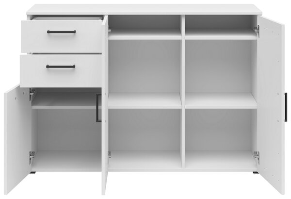 KOMODA, bílá, 120/83/40 cm Carryhome - Široké komody