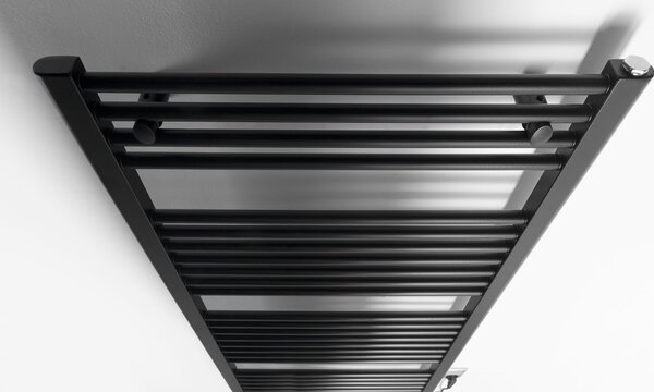Aqualine Aqualine, DIRECT-E elektrické topné těleso, rovné, 600x1320 mm, 600 W, černá, ILE36TB