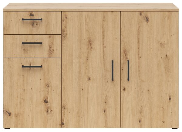 KOMODA, dub artisan, 120/83/40 cm Carryhome - Široké komody