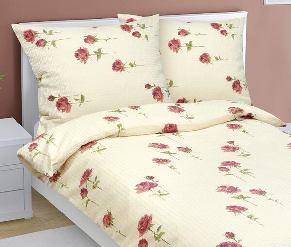Bellatex Povlečení krepové Růžička rozměr 140x200, 70x90 cm