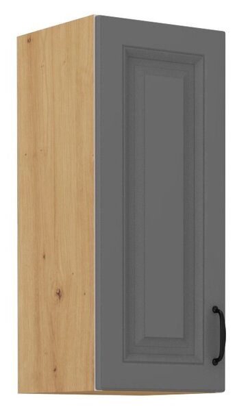 Horní kuchyňská skříňka SOPHIA - šířka 30 cm, šedá / dub artisan