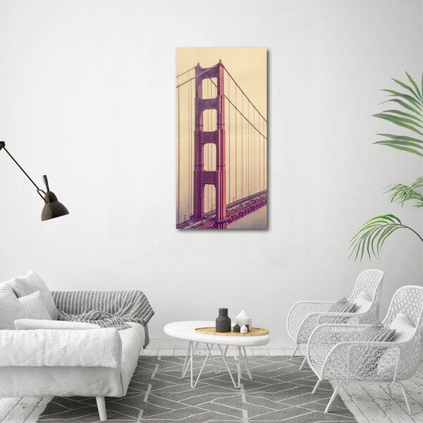 Vertikální Foto obraz na plátně Most San Francisco ocv-85695619