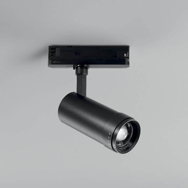 FAN LED-EXPLORER-NER Třífázový lištový LED reflektor EXPLORER černý 3W 3000-4000 K 71x167 mm - FANEUROPE