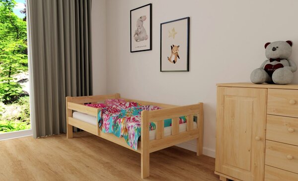 Dětská postel z masivu borovice MÁJA - 200x90 cm - přírodní