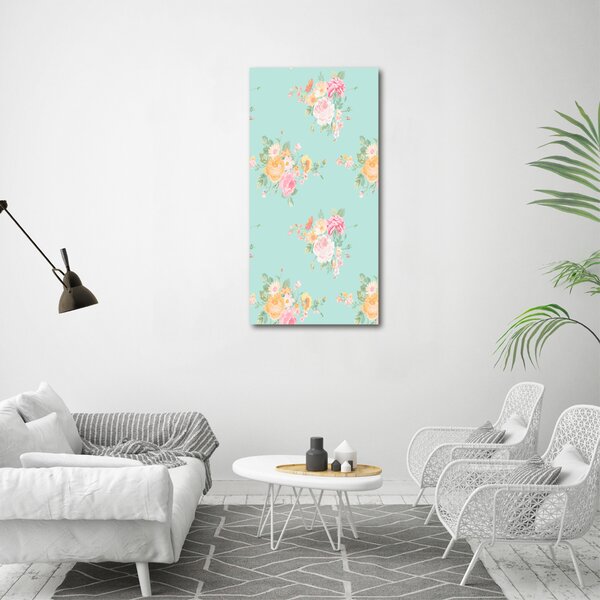 Vertikální Moderní fotoobraz canvas na rámu Květiny ocv-86006701