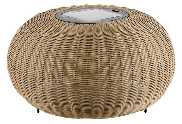 LA 1008389 ADEGAN venkovní stojací lampa, plochá, solární, 2200 K, IP65, hnědá - BIG WHITE (SLV)