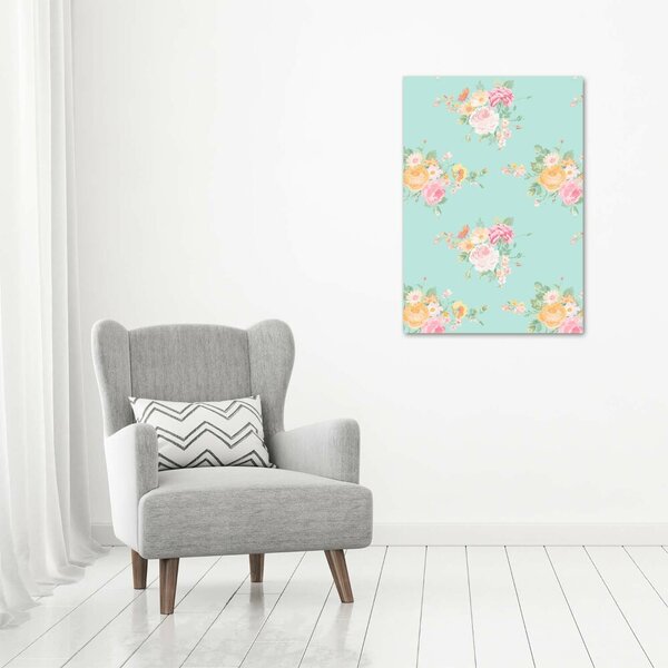 Vertikální Moderní fotoobraz canvas na rámu Květiny ocv-86006701