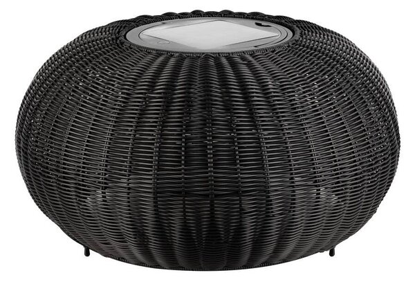 LA 1008388 ADEGAN venkovní stojací lampa, plochá, solární, 2200 K, IP65, černá - BIG WHITE (SLV)
