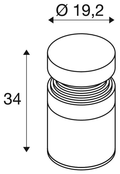 LA 1008838 CONCRETE Pole 35, PHASE, volně stojící svítidlo, 2700 K, IP65, šedá barva - BIG WHITE (SLV)