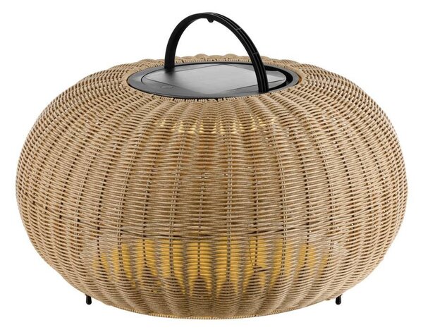 LA 1008389 ADEGAN venkovní stojací lampa, plochá, solární, 2200 K, IP65, hnědá - BIG WHITE (SLV)