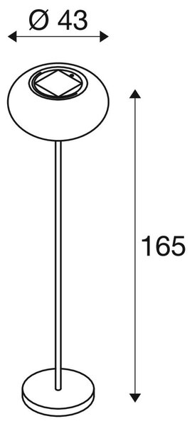 LA 1008386 ADEGAN venkovní stojací lampa, solární, 2200 K, IP65, černá - BIG WHITE (SLV)