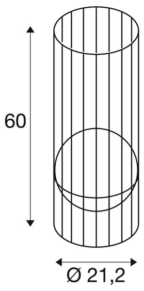 LA 1008476 GRID SUN volně stojící svítidlo, 2700 K, IP65, černá / mléčná barva - BIG WHITE (SLV)