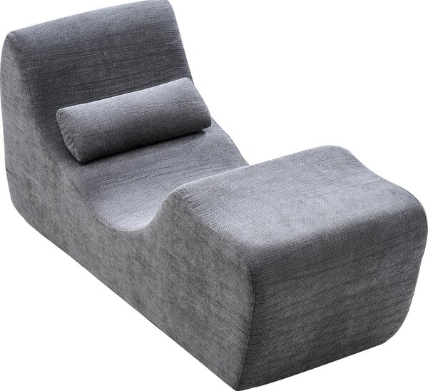 VEVOR chaise longue recliner pro jógu a masáe, moderní zakivené pnové křeslo, ergonomické lehátko pro protahovací relaxaní pohyb, v obývacím pokoji, lonici, balkonu