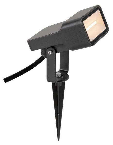LA 1008478 SYNA WIDE svítidlo se zemním hrotem, 2200 K, 115°, IP65, hranaté, černé - BIG WHITE (SLV)