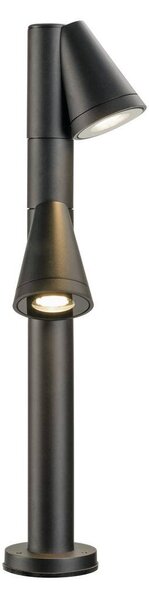 LA 1008017 T-TUBE 70 POLE venkovní stojací lampa, GU10, dvojitá, IP65, max. 10 W, černá - BIG WHITE (SLV)