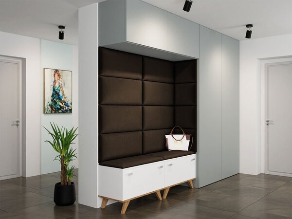 Čalouněný nástěnný panel 60x30 PAG - hnědý