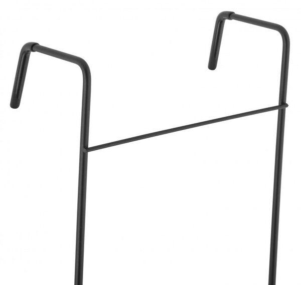 Erga Rafek, trojitá koupelnová polička do sprchy na zavěšení 30x12,5x71 cm, černá matná, ERG-YKA-CH.RAFEK-BLK