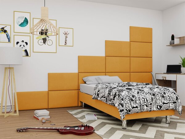 Čalouněný panel na zeď 70x40 PAG - žlutý