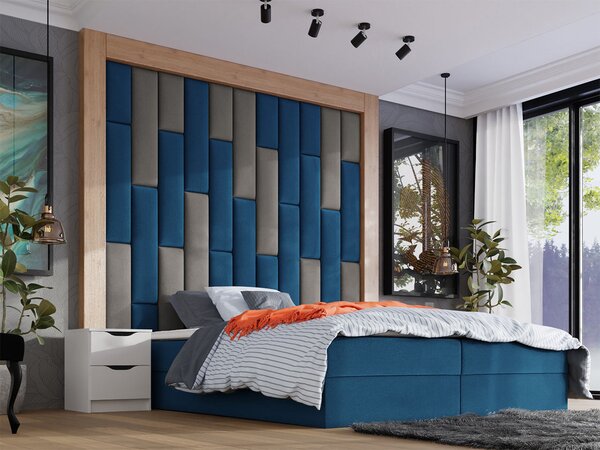 Čalouněný nástěnný panel 80x20 PAG - žlutý