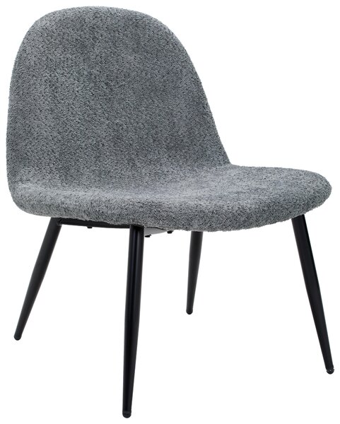 KŘESLO, dřevo, kov, textil, šedá, černá Livetastic - Křesla klasická, Online Only
