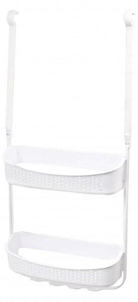 Erga Wiki, koupelnový koš, závěsný organizér 30x72 cm s přísavkami, bílá, ERG-YKA-CH.WIKI-WHT
