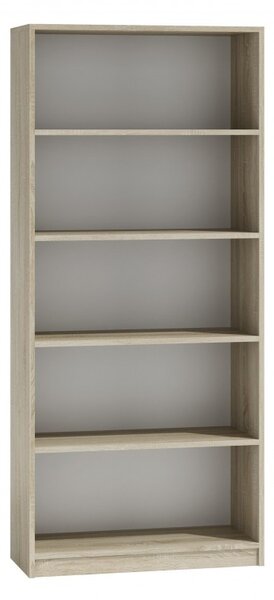 Úzká knihovna RAUNO - 80 cm, dub sonoma