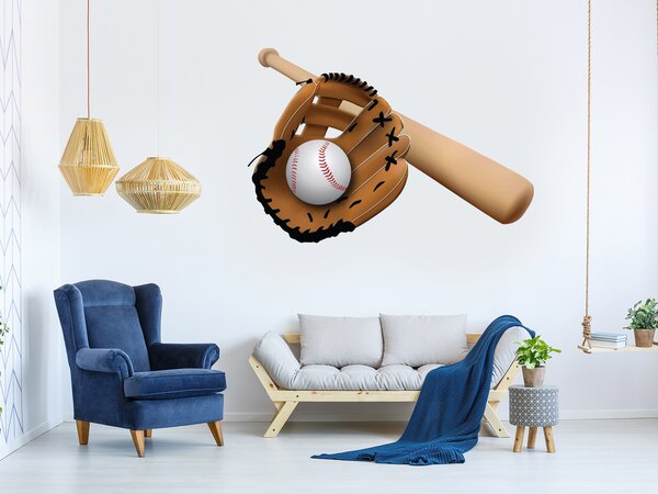 Rukavice baseballový míček a pálka 146 x 100 cm
