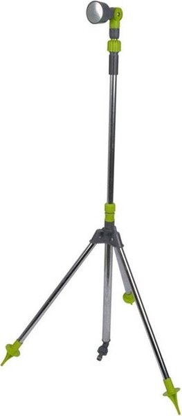 Kinzo Nastavitelná zahradní sprcha - 56 x 160/220CM - Vetn stojanu, sprchové hlavice a spojky na zahradní hadici - Plast/hliník - Zelená/stíbrná