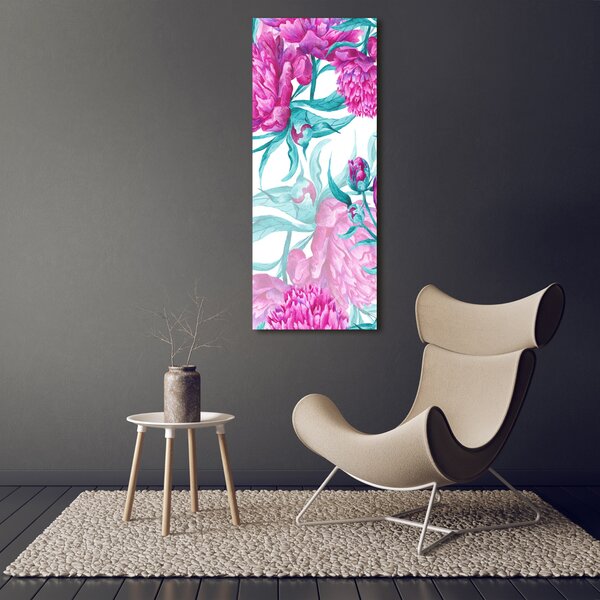 Vertikální Moderní obraz canvas na rámu Pivoňka ocv-86561203