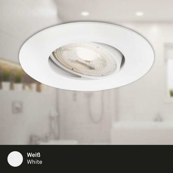 BRILONER LED vestavné svítidlo 4,4 cm 3x 4,9 W 480lm bílé BRI 7602036